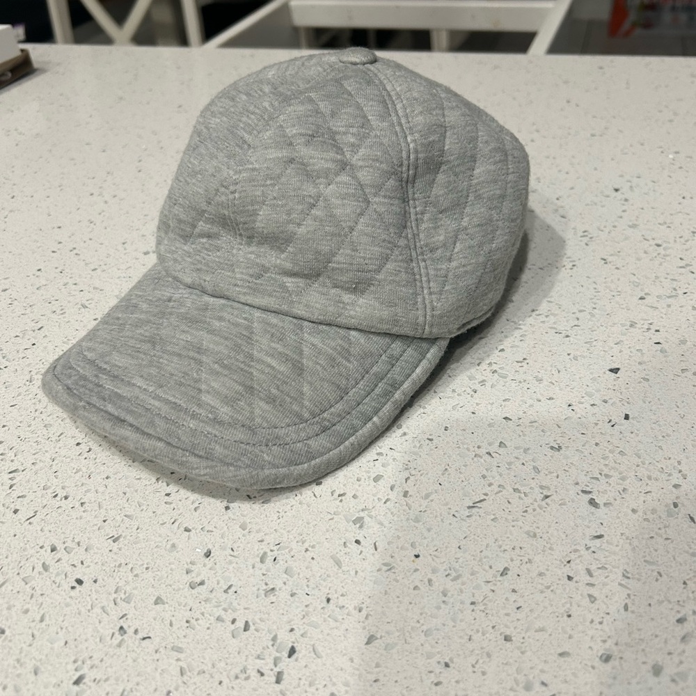 Hat Attack Light Gray Quilted Cap - image 1